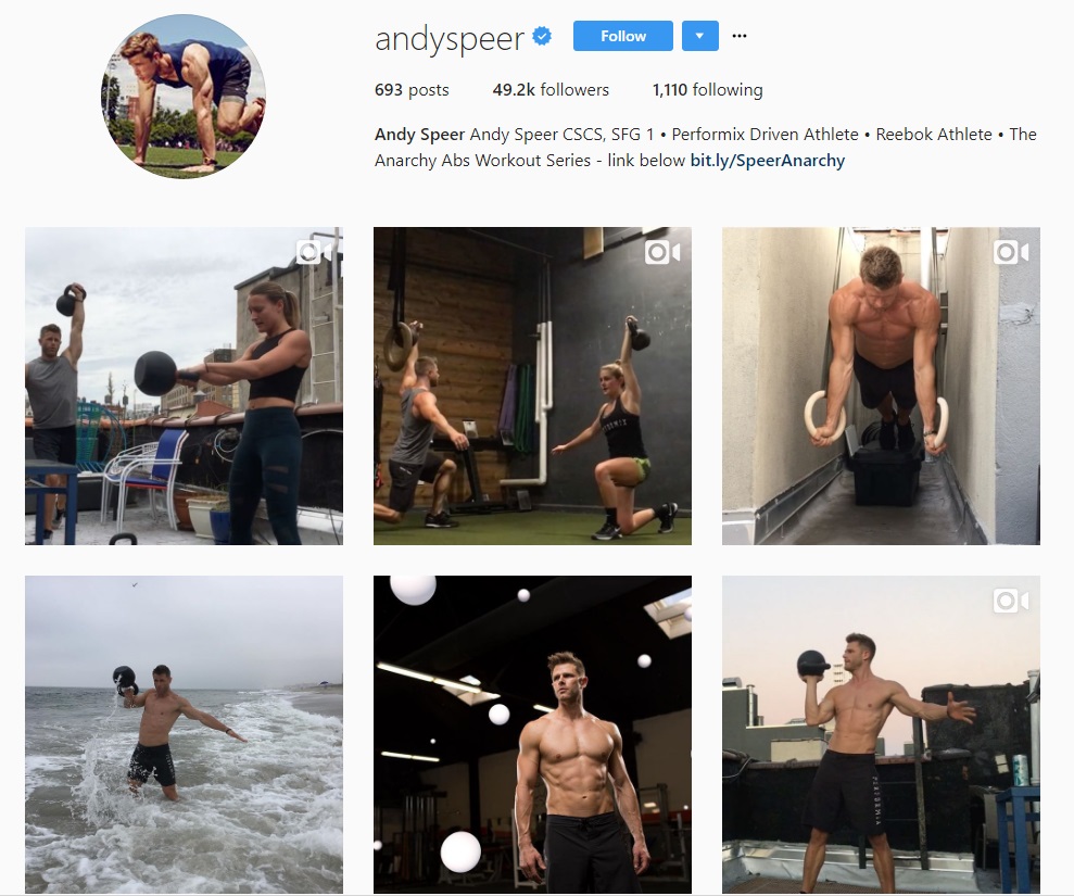 andy speer instagram