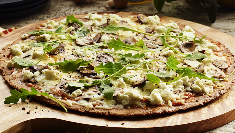 Pizza ciuperci rucola