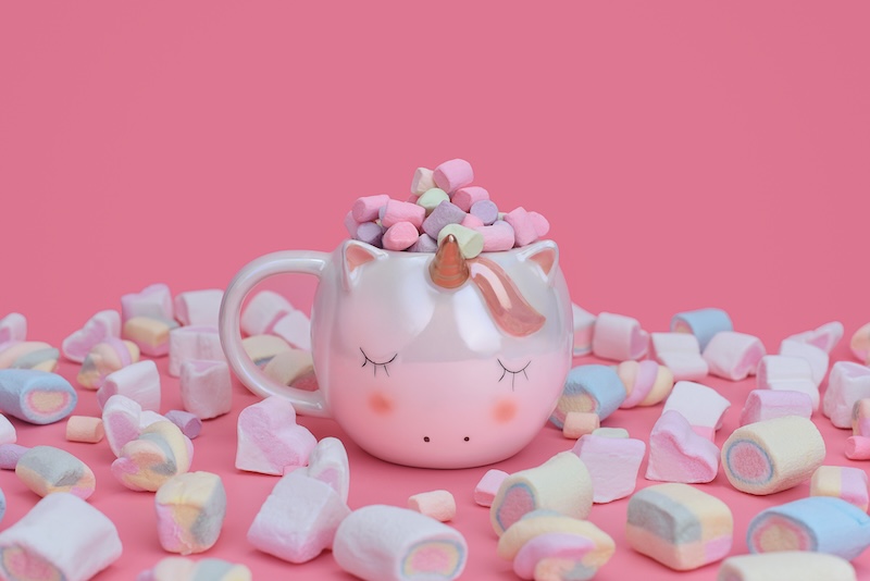 cadou cana cu unicorn 